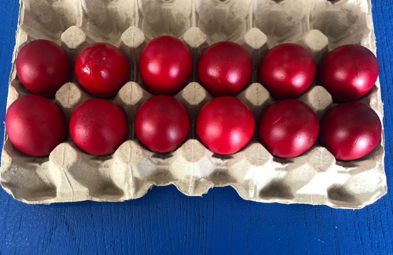 Red Eggs for Orthodox Easter