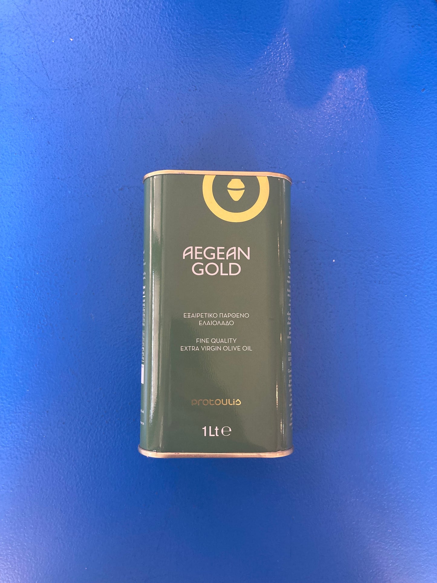 Aegean Gold Extra Virgin Olive Oil tins