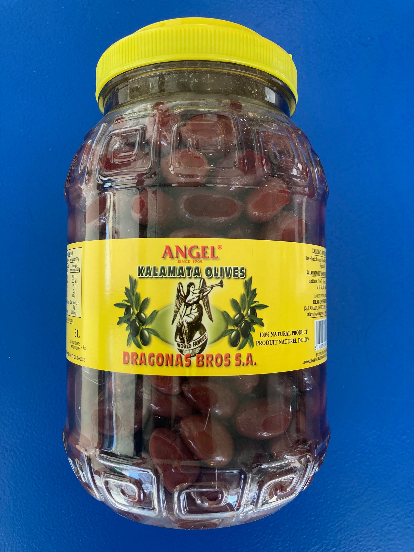 Dragonas Bros S.A. Angel Kalamata Olives (2kg/3kg)