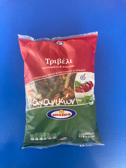 Helios Tribeli / Twist pasta with tomato and spinach (500g)