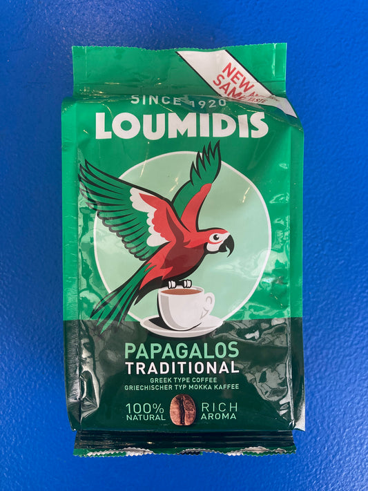 Papagalos Loumidis Traditional Greek Coffee (Ground)