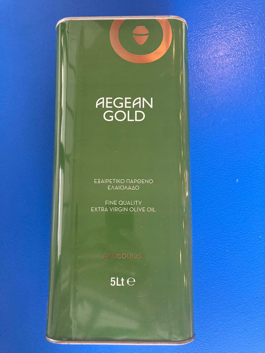 Aegean Gold Extra Virgin Olive Oil tins