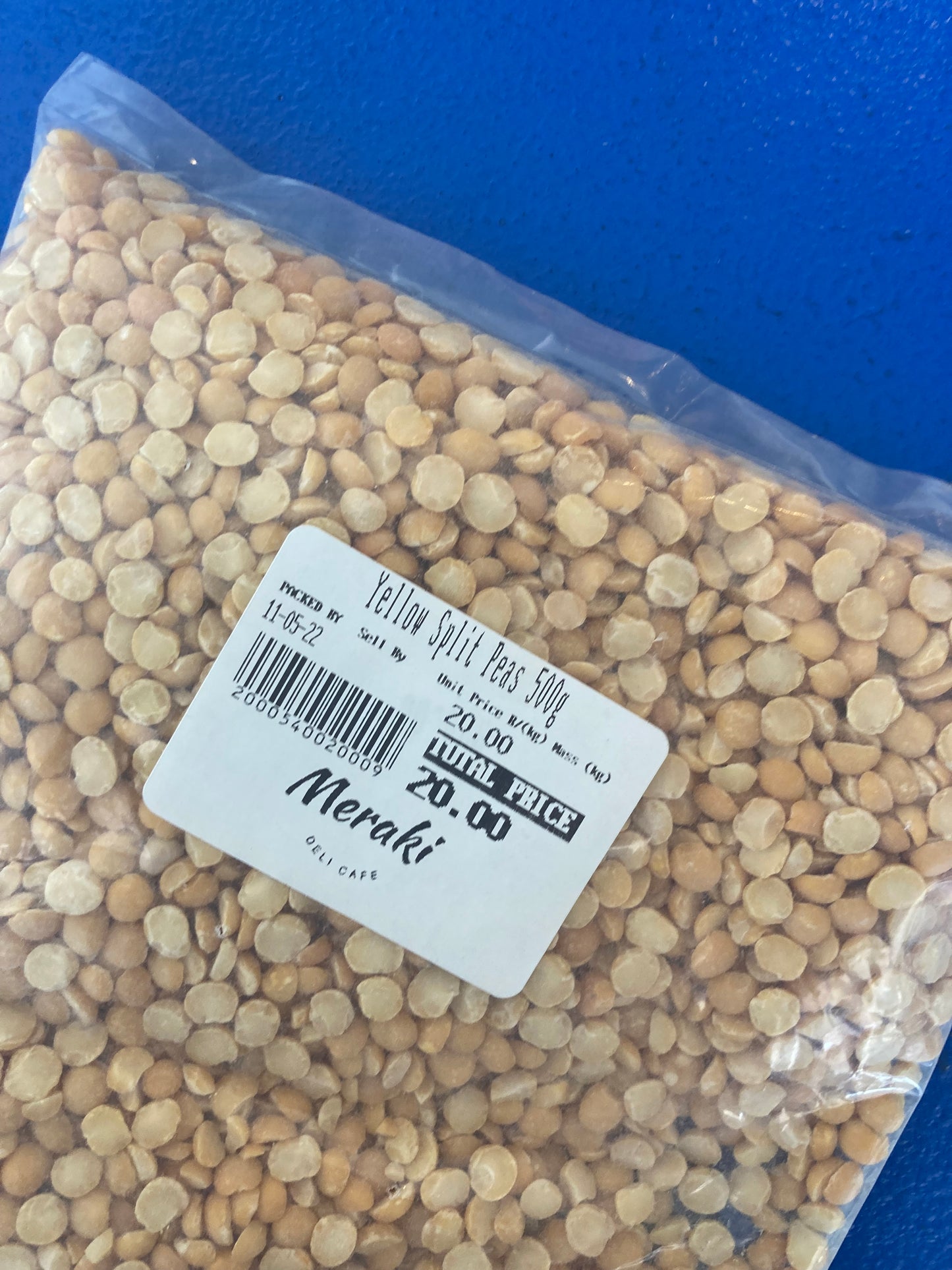 Meraki Yellow Split Peas (500g)